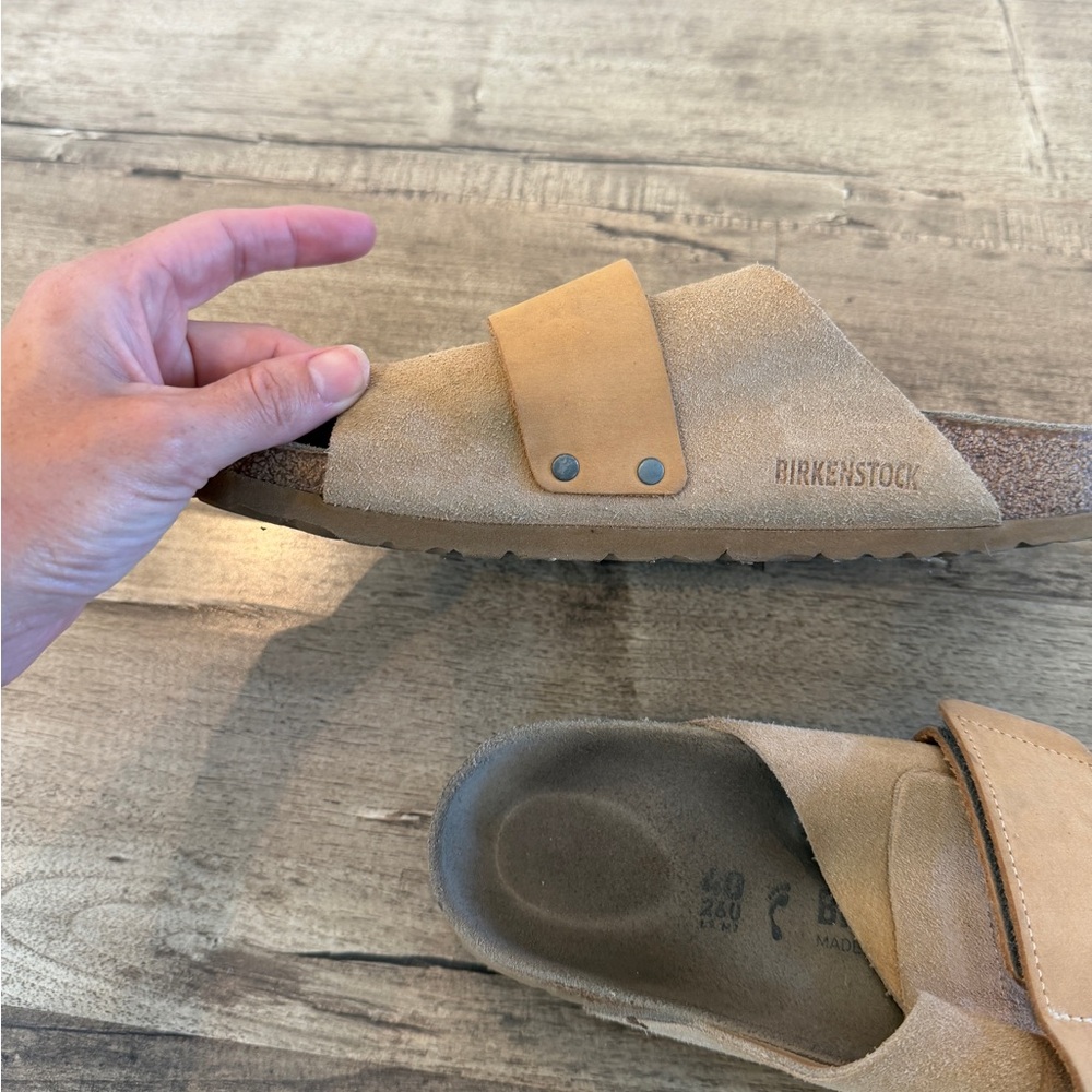 Birkenstock Kyoto Slide in Taupe and Light Beige, excellent, size 40 - Picture 5 of 8